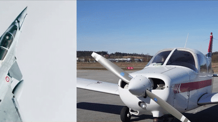 Un petit avion de tourisme qui venait d'Allemagne a été intercepté par un Rafale de l'armée de l'air, dans la campagne ardéchoise. Pris en chasse, il a fini par atterrir en Ardèche. Le pilote a été arrêté. (FRANCEINFO)