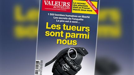 La couverture du numéro de "Valeurs actuelles" daté du 26 novembre 2015. (VALEURS ACTUELLES)