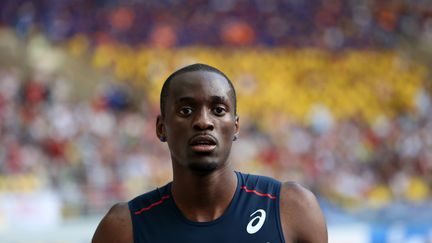 Teddy Tamgho lors des championnats du monde 2013 d'athlétisme à Moscou.  (FRANCK FIFE / AFP)