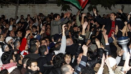 Manifestation à Amman le 11février 2011 (AFP - KHALIL MAZRAAWI)