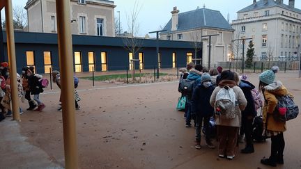 Des élèves dans une école de Caen (Calvados). (MARCELLIN ROBINE / RADIO FRANCE)