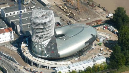 La Cité du Vin vue du ciel, en septembre 
 (Jean-Pierre Stahl)