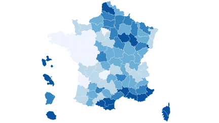 Primaire à droite : les départements où Sarkozy a enregistré ses meilleurs scores (NICOLAS ENAULT / CARTO)