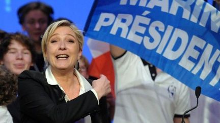 Marine Le Pen à Strasbourg (FREDERICK FLORIN / AFP)