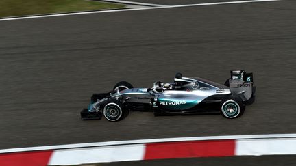 Lewis Hamilton a signé le meilleur temps à Shanghaï (JOHANNES EISELE / AFP)