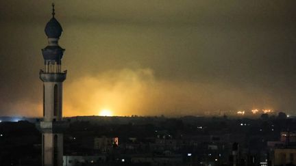 La ville de Rafah, dans le sud de la bande de Gaza, le 11 février 2024. (SAID KHATIB / AFP)