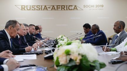 54 États africains ont répondu à l'invitation de Vladimir Poutine pour un sommet Russie-Afrique sans précédent, le 23 octobre 2019. (MIKHAIL METZEL / SPUTNIK)