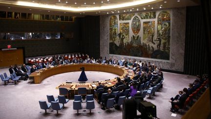 The UN Security Council, in New York, on September 25, 2024. (LEONARDO MUNOZ / AFP)