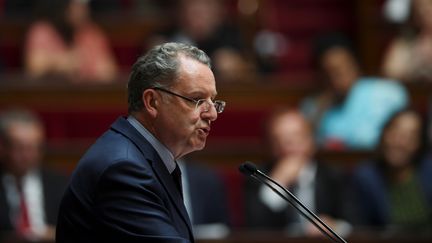 Richard Ferrand&nbsp;devant l'Assemblée nationale le 4 juillet 2017. (CHRISTOPHE ARCHAMBAULT / AFP)