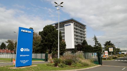 Le site de Nokia à Saclay (Essonne). (THOMAS SAMSON / AFP)