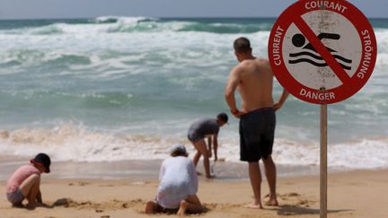 Plage de Lacanau le 16 juillet 2023 (ROMAIN PERROCHEAU / AFP)