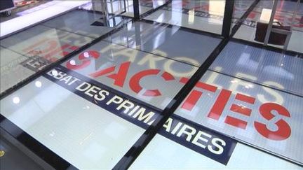 Le plateau de l'émission "Des paroles et des actes, le débat des primaires". (FranceTV)