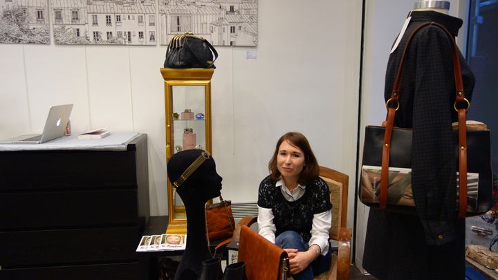 Sonia Boukobza, une des créatrices du concept store parisien l'Avant Scène, novembre 2013
 (Corinne Jeammet)