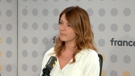 Maud Brégeon, porte-parole d’En Marche, le 20 mai 2022 sur franceinfo. (FRANCEINFO / RADIO FRANCE)