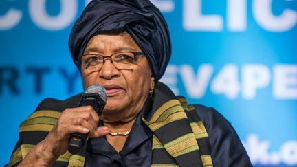 La présidente du Liberia Ellen Johnson Sirleaf. (ZACH GIBSON / AFP)