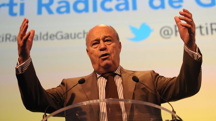 Le pr&eacute;sident du Parti radical de gauche, Jean-Michel Baylet, le 19 septembre 2015 &agrave; Montpellier. (SYLVAIN THOMAS / AFP)