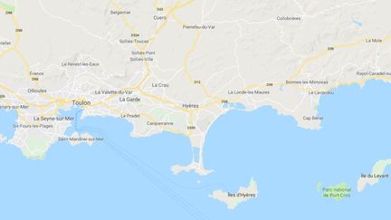 Une dizaine de personnes ont&nbsp;agressé&nbsp;un policier de la BAC de Toulon, jeudi 1er novembre à Hyères (Var). (GOOGLE MAPS)