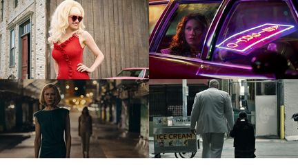 "Angelyne", "Griselda", "Expats", "Echo", les nouvelles séries des plateformes de streaming sorties en janvier 2024. (OCS / NETFLIX / PRIME VIEDO / DISNEY+)