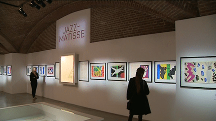 Exposition Jean-Matisse. Ces oeuvres sont issues de l'ouvrage "Jazz" offert par le peintre au Palais des Beaux-Arts de L'illes
 (France 3)