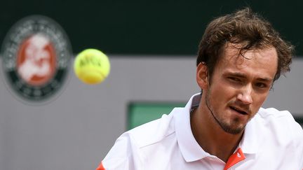 Daniil Medvedev lors du premier tour de Roland-Garros 2019, le 27 mai 2019 à Paris (PHILIPPE LOPEZ / AFP)