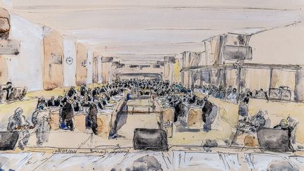 La Cour d'assises spéciale de Paris, au Palais de justice, où se tient le procès des attentats du 13-Novembre. (BENOIT PEYRUCQ / AFP)