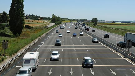 L'autouroute A7 pr&egrave;s de Lyon. (PHILIPPE MERLE / AFP)