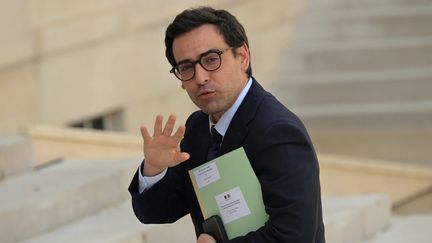 Foreign Minister Stéphane Séjourné arriving at the Elysée, in Paris, June 24, 2024. (BERTRAND GUAY / AFP)