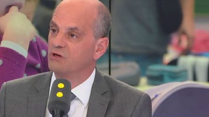 Le ministre de l'Education nationale,&nbsp;invité de franceinfo mercredi 6 septembre. (RADIO FRANCE / FRANCEINFO)