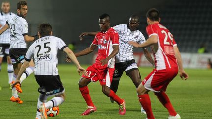 Le match opposant Nîmes à Istres, le 18 avril 2014 (? AZRIA JEAN CLAUDE / MAXPPP)