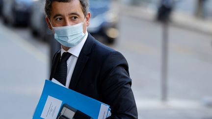 Le ministre de l'Intérieur, Gérald Darmanin, le 22 septembre 2020, à Paris.&nbsp; (LUDOVIC MARIN / AFP)