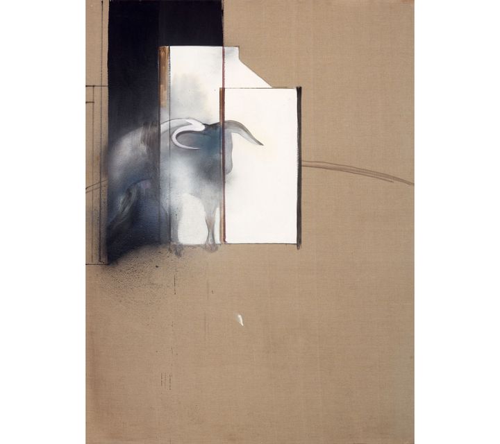 Francis Bacon, "Study of a Bull", 1991, Collection Agnelli, Londres (© The Estate of Francis Bacon /All rights reserved / Adagp, Paris and DACS , London 2019 © The Estate of Francis Bacon. All rights reserved. DACS / Artimage 2019. Photo: Prudence Cuming Associates Ltd)