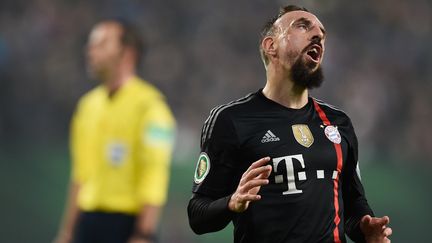 Franck Rib&eacute;ry lors du match de football entre le Bayern Munich et Hambourg, le 29 octobre 2014 &agrave; Hambourg. (ODD ANDERSEN / AFP)