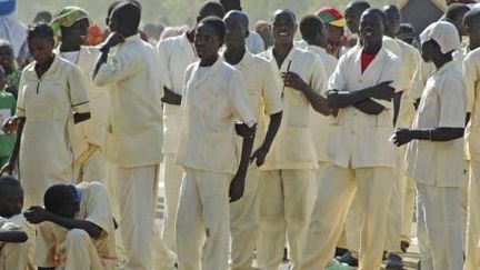 Un groupe de lycéens à Maga dans le nord du Cameroun. (Asael  Anthony)