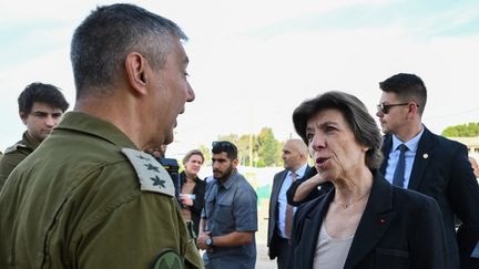 Minister for Europe and Foreign Affairs Catherine Colonna, in Ramla (Israel), December 17, 2023. (ALBERTO PIZZOLI / AFP)