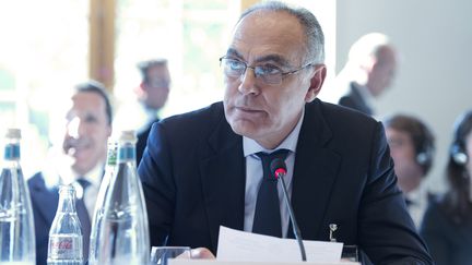 Salahedine Mezouar, ministre marocain des Affaires &eacute;trang&egrave;res, le 22 janvier 2014 &agrave; Gen&egrave;ve (Suisse). (JEAN-MARC FERRE / AFP)