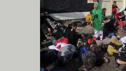 remporte un Pulitzer dans la catégorie Breaking News au Newseum de Washington pour une photo de Tarana Akbari, une gamine de douze ans, debout au milieu de blessés et de morts, suite à un attentat-suicide dans un sanctuaire chiite à Kaboul.

80 personnes sont tuées et 160, blessées.

Cette photo avait également reçu le premier prix dans la catégorie Spot News du POYi et un WorldPress, en 2011, dans la catégorie Information. (Massoud Hossaini)