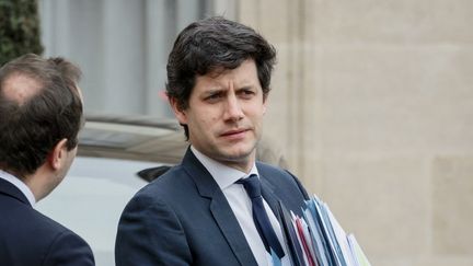 Le ministre de l'Agriculture Julien Denormandie à l'Elysée, à Paris, le 16 mars 2022. (DANIEL PIER / NURPHOTO / AFP)