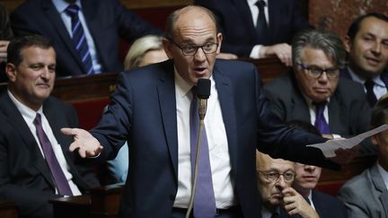 Daniel Fasquelle s'exprime lors des questions au gouvernement, le 17 octobre 2017, à Paris. (PATRICK KOVARIK / AFP)