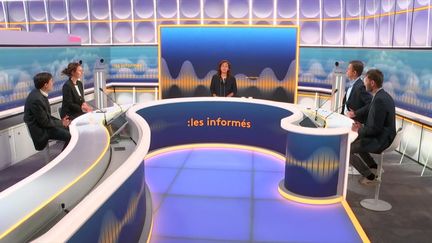 Le plateau des informés du matin du lundi 16 septembre 2024. (FRANCEINFO / RADIO FRANCE)