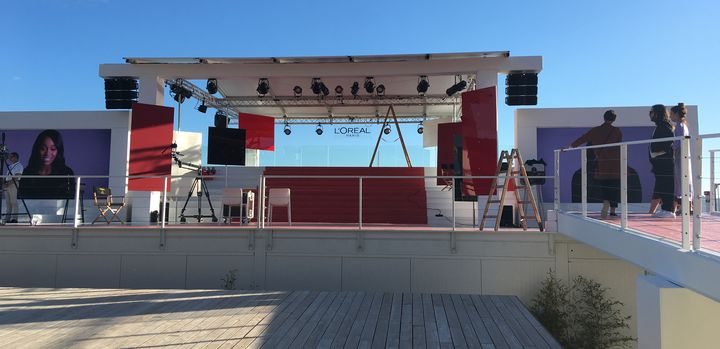 Le podium L'Oréal, Cannes, le 13 mai 2019 (Lorenzo Ciavarini Azzi)