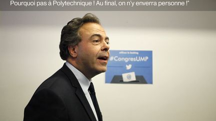 "Ce gouvernement aime faire tout pareil pour tout le monde", ajoute l'ancien ministre de l'Education Luc Chatel, le 19 mai 2015 sur Europe 1. (ELIOT BLONDET / AFP)