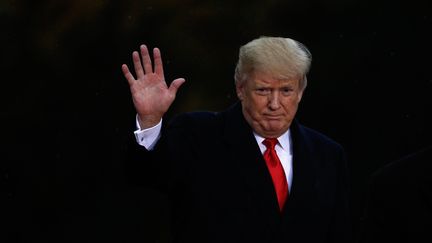 Le président américain Donald Trump à Suresnes, le 11 novembre 2018. (GEOFFROY VAN DER HASSELT / AFP)