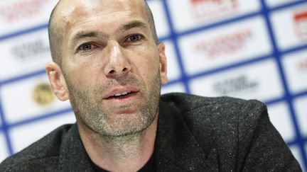 Zin&eacute;dine Zidane, le 4 mars 2014, &agrave; Berne (Suisse). (MICHAEL BUHOLZER / AFP)