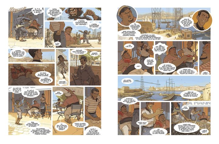 Planches de la BD "Marius" (Sébastien Morice / Eric Stoffler /Serge Scotto)