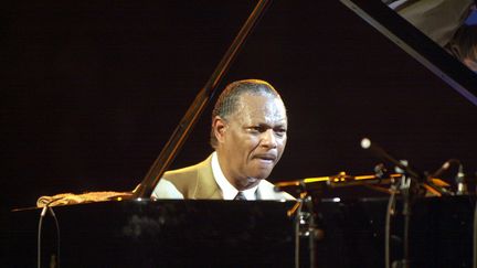 Le pianiste de jazz McCoy Tyner à Vitoria-Gasteiz (Espagne), le 23 juillet 2000 (PAULINO ORIBE / EFE / MAXPPP)