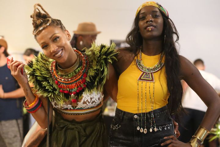 Deux participantes d'Afropunk Paris 2017.
 (Lamine Diallo)