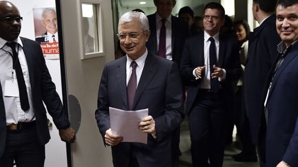 Claude Bartolone après l'annonce de sa défaite aux élections régionales en Ile-de-France, dimanche 13 décembre 2015.&nbsp; (LOIC VENANCE / AFP)