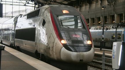 Un TGV à la gare de Lyon, à Paris, le 9 décembre 2024. (QUENTIN DE GROEVE / AFP)