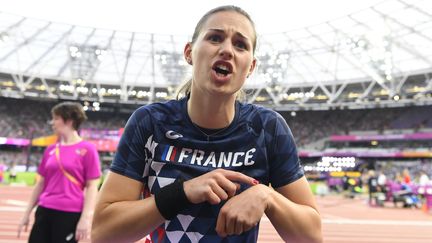 Ninon Guillon-Romarin, détentrice du record de France du saut à la perche. (STEPHANE KEMPINAIRE / STEPHANE KEMPINAIRE)