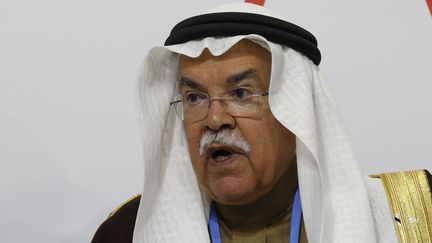 Le&nbsp;ministre du pétrole saoudien, Ali Al-Naimi, au Bourget (Seine-Saint-Denis) pour la COP21, mardi 8 décembre 2015. (JACKY NAEGELEN / REUTERS)